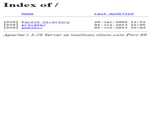 Tablet Screenshot of mailman.idiom.com